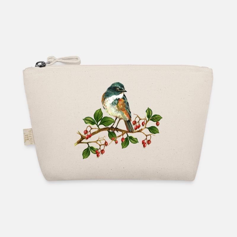 Bunter Vogel - Bio-Täschchen - Natur