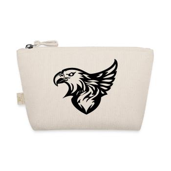 tête d'aigle avec aile en profil d'un côté - Trousse biologique - nature - Devant