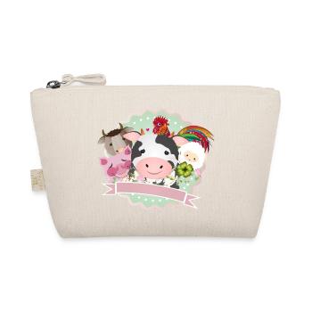 happy farm animals together in the countryside - Organic Pouch - nature - Front