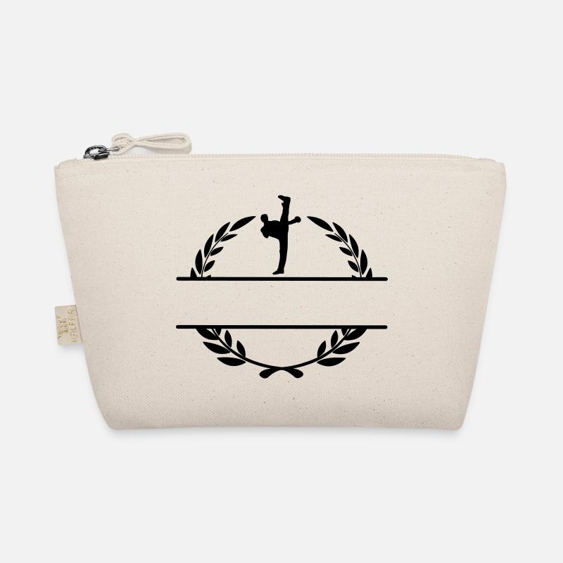 Karate oder Taekwondo Hochschaufel im Lorbeerkranz Bio-Täschchen