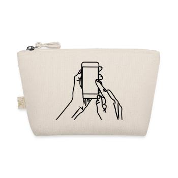 Smartphone in your hands - Organic Pouch - nature - Front