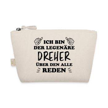 Dreher Fun Spruch Drehmaschinen Dreher Geschenk - Bio-Täschchen - Natur - Vorne