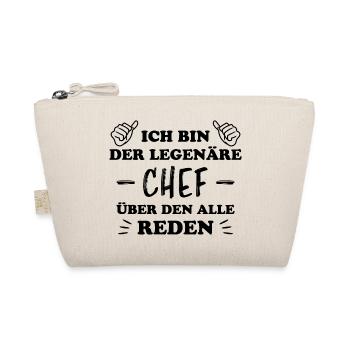 Chef Lustiger Spruch Arbeit Beruf Chef Geschenk - Bio-Täschchen - Natur - Vorne
