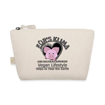 Schweinchen weibl. Vegan Klima SabineVegan - Bio-Täschchen - Natur - Vorne
