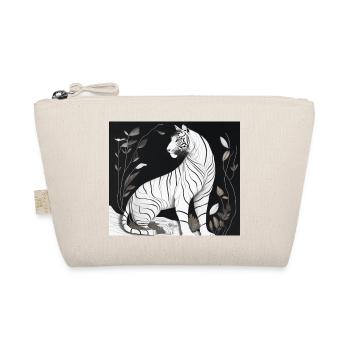 weißer Tiger - Bio-Täschchen - Natur - Vorne
