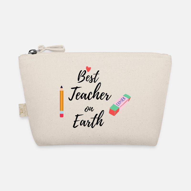 Best teacher on earth - Bio-Täschchen - Natur