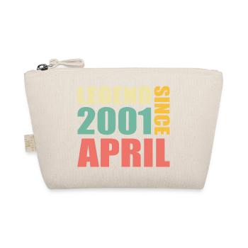 22nd birthday April Born 2001 Gift idea - Organic Pouch - nature - Front