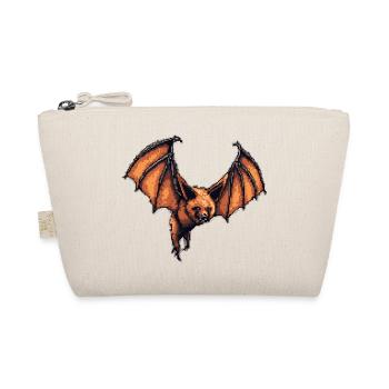 Flying fox pixel art in old 8 bit manner and look - Organic Pouch - nature - Front