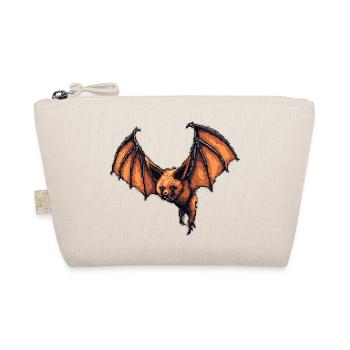 Flying Fox in 8 Bit Retro Video Games Graphics - Organic Pouch - nature - Front