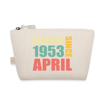 70. Geburtstag April Jahrgang 1953 Geschenkidee - Bio-Täschchen - Natur - Vorne