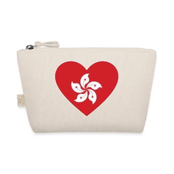 Cœur de drapeau de Hong Kong - Trousse biologique - nature - Devant
