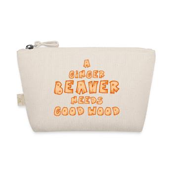 A ginger Beaver needs good Wood Frauen Spruch - Bio-Täschchen - Natur - Vorne