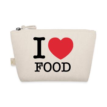 I Love Food | I Heart Food | Food - Organic Pouch - nature - Front