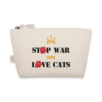Stop War Love Cats - Trousse biologique - nature - Devant