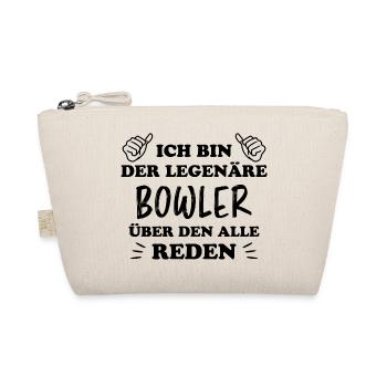 Bowling Spruch Bowlingspieler Fun Bowler Geschenk - Bio-Täschchen - Natur - Vorne