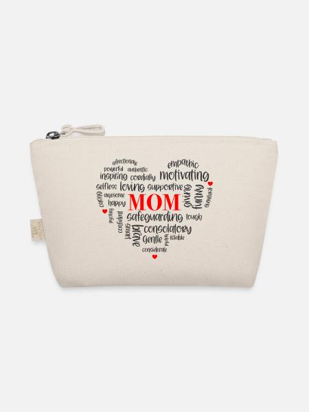 Beste Mama der Welt - Muttertagsshirt - englisch - Bio-Täschchen - Natur