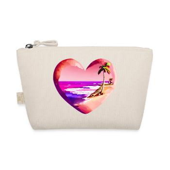 beach palm tree sun summer vacation island palm trees - Organic Pouch - nature - Front