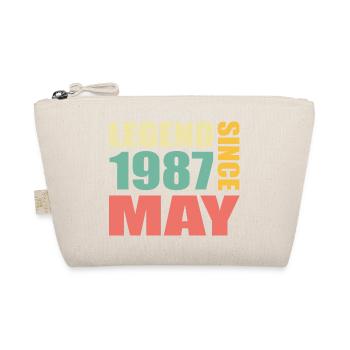 36. Geburtstag Mai Jahrgang 1987 Geschenkidee - Bio-Täschchen - Natur - Vorne