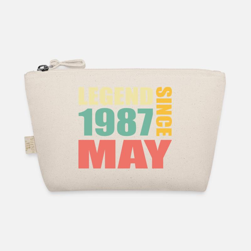 36th Birthday May Vintage 1987 Gift Idea Organic Pouch