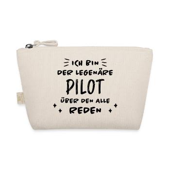Pilot Lustige Spruch Flug Flugsport Pilot Geschenk - Bio-Täschchen - Natur - Vorne