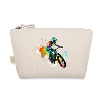 BMX Fahrrad Biker Stunt Trick Freestyle Splash - Bio-Täschchen - Natur - Vorne