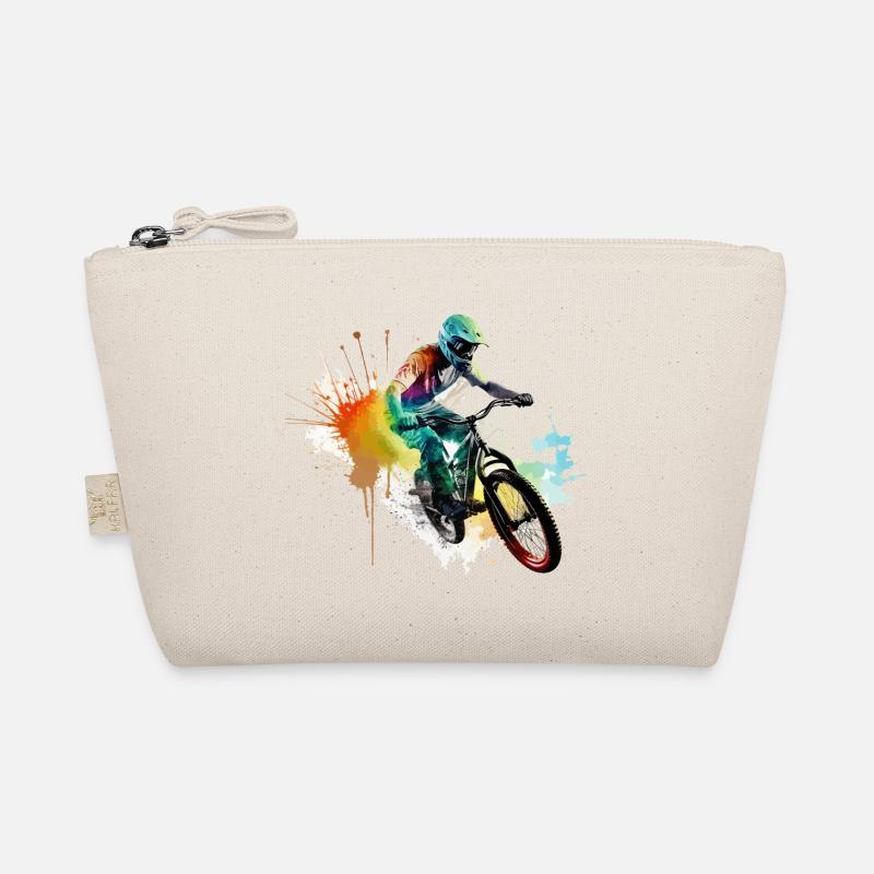 BMX Bicycle Biker Stunt Trick Freestyle Splash Organic Pouch