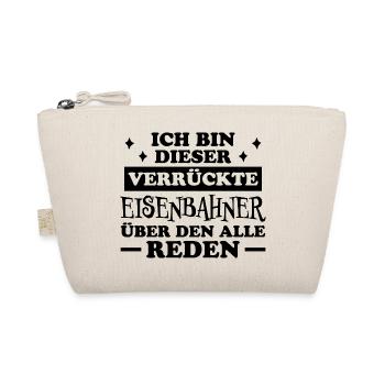 Eisenbahner Spruch Eisenbahn Lokführer Geschenk - Bio-Täschchen - Natur - Vorne