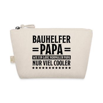 Bauhelfer Beruf Lustiger Spruch Bauhelfer Geschenk - Bio-Täschchen - Natur - Vorne