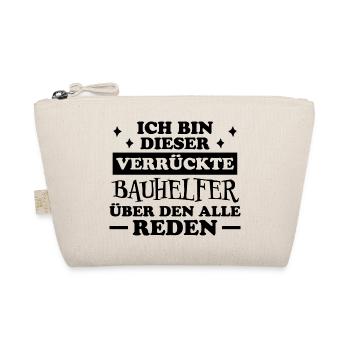 Bauhelfer Beruf Lustiger Spruch Bauhelfer Geschenk - Bio-Täschchen - Natur - Vorne