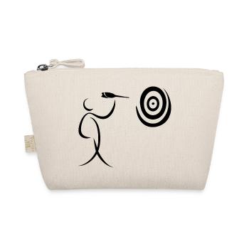 Joueur de fléchettes minimaliste avec fléchette et fléchette - Trousse biologique - nature - Devant