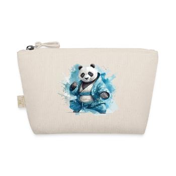 Panda Bär Karate Kung Fu Judo Kampfsport Kämpfer - Bio-Täschchen - Natur - Vorne