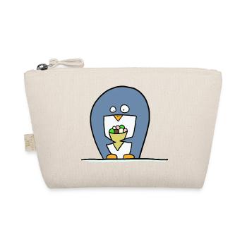 Pinguin mit Eiscreme - Bio-Täschchen - Natur - Vorne