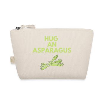 HUG AN ASPARAGUS - Organic Pouch - nature - Front