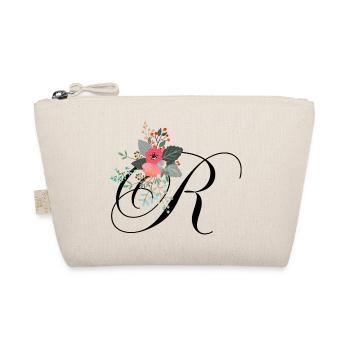 Letter r flowery - Organic Pouch - nature - Front
