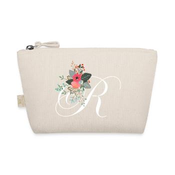 Letter r flowery - Organic Pouch - nature - Front