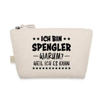 Spengler Beruf Lustiger Spruch Handwerker Geschenk - Bio-Täschchen - Natur - Vorne