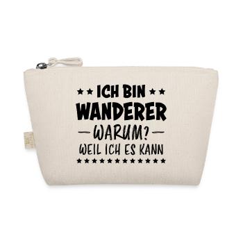 Wanderer Outdoor Lustiger Spruch Wandern Geschenk - Bio-Täschchen - Natur - Vorne