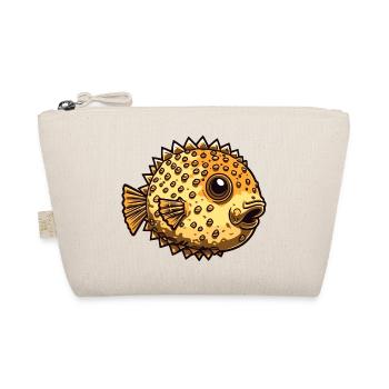 Poisonous little cute puffer fish is inflated - Organic Pouch - nature - Front