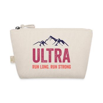 Ultra Running - Run Long. Run Strong. - Organic Pouch - nature - Front