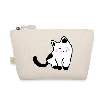 White kitten - Organic Pouch - nature - Front