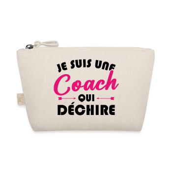 Je suis une coach qui déchire - Trousse biologique - nature - Devant