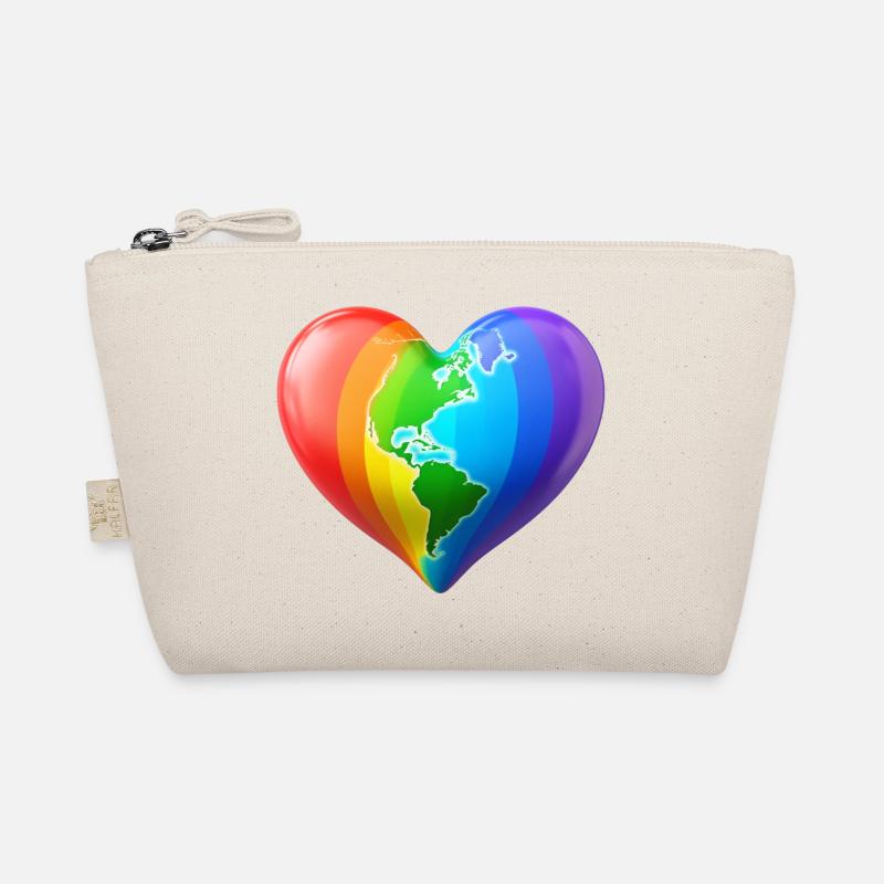 LBTQ Herz - Bio-Täschchen - Natur