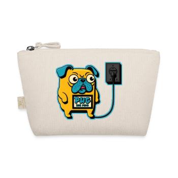 Mops den Stecker - Bio-Täschchen - Natur - Vorne