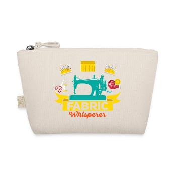 Fabric Whisperer Crafting Sewing Machine - Organic Pouch - nature - Front