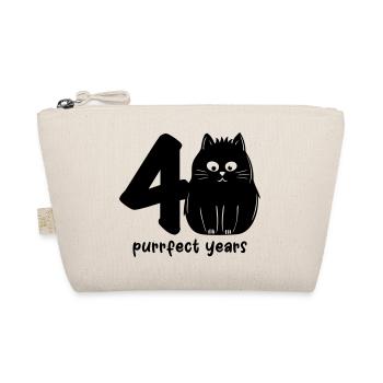 really purrfect 40 years - Bio-Täschchen - Natur - Vorne