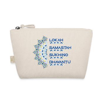 Mandala Mantra Yoga Mode Design Shirt Geschenk - Bio-Täschchen - Natur - Vorne