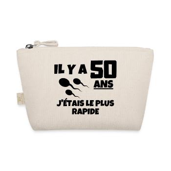 anniversaire, 50 ans, j'ai 50 ans - Trousse biologique - nature - Devant