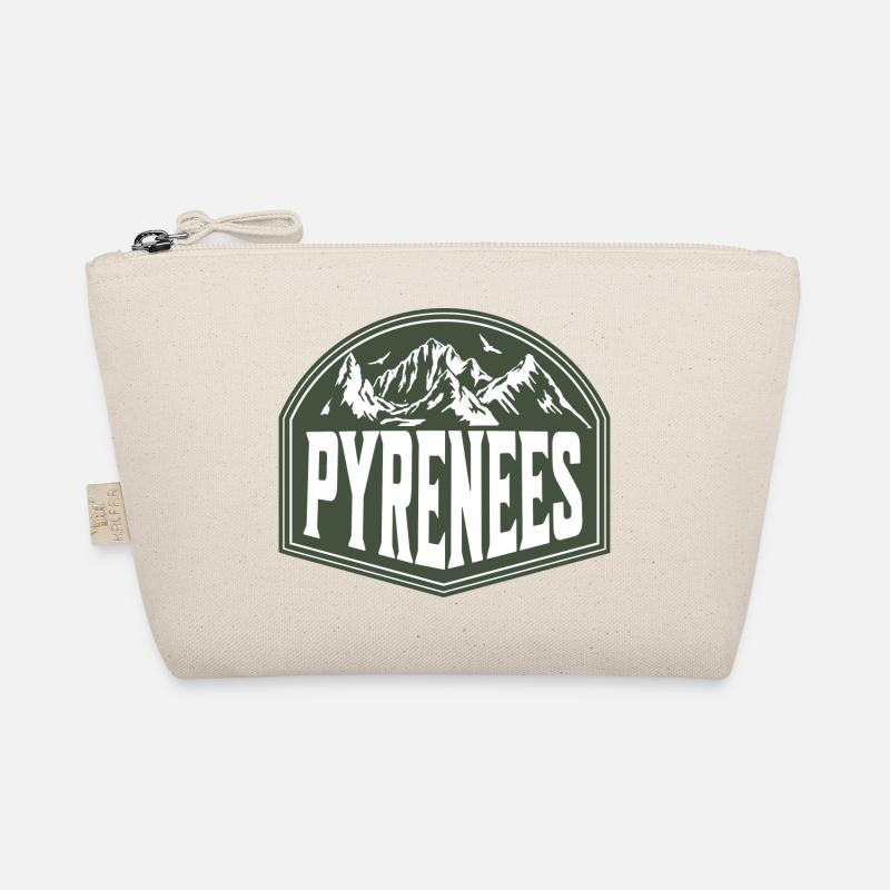 French Pyrenees Mountain Landscape Organic Pouch