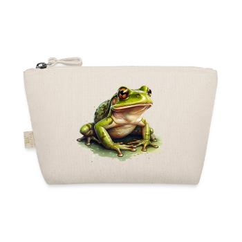 Grenouille d’herbe assise dans une flaque d’eau - Trousse biologique - nature - Devant