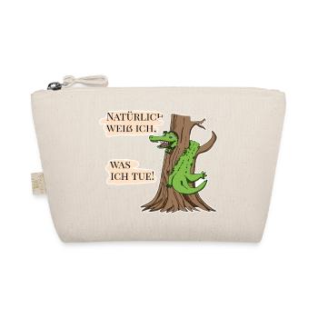 Natürlich weiß ich, was ich tue! - Bio-Täschchen - Natur - Vorne